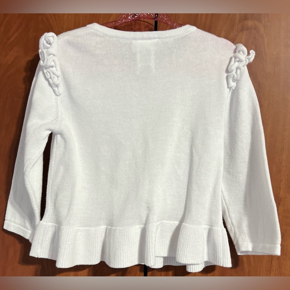 BLUEBERi boulevard - Cotton Ruffled Cardigan girls (Size 4T) - Picture 2 of 5